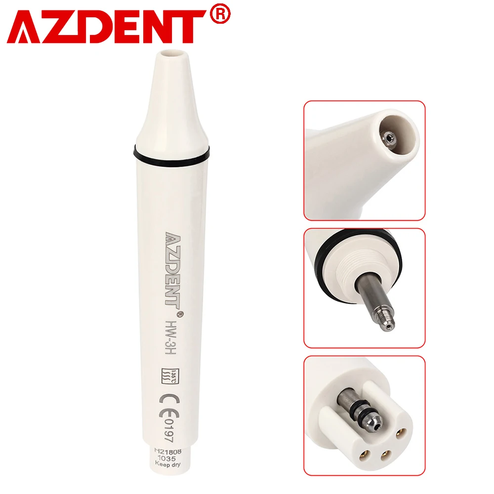 AZDENT Dental Ultrasonic Piezo Scaler Handpiece HW-3 Detachable Fit For EMS Woodpecker Dentistry Ultrasonic Scaler