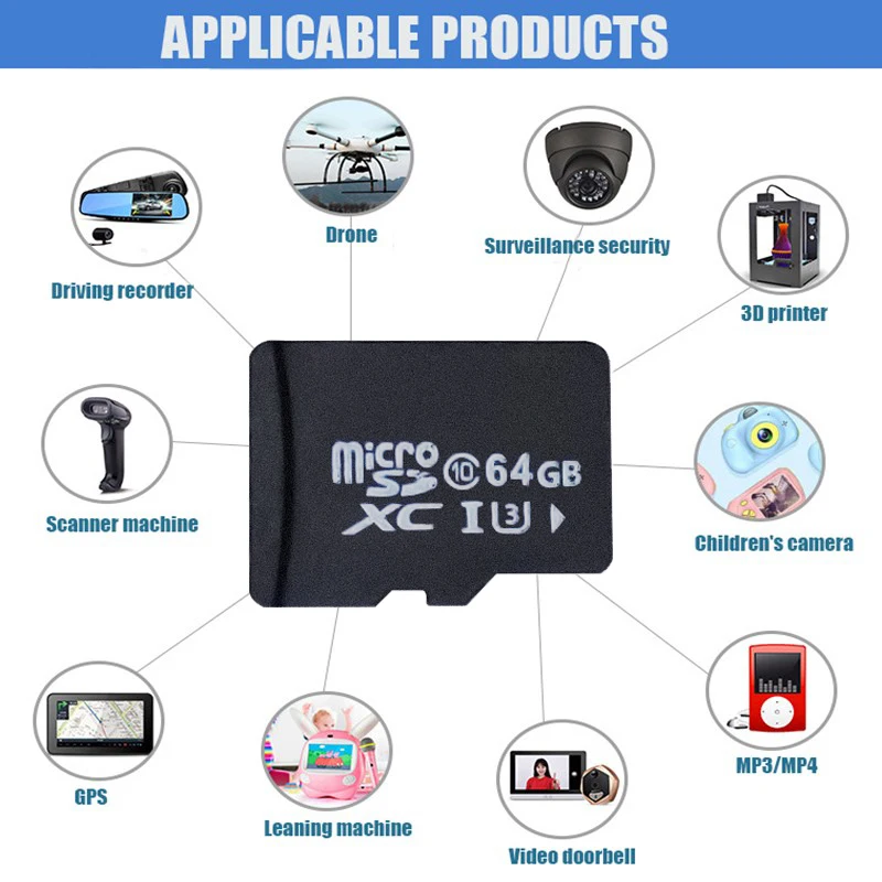 Карта памяти AKAMATE 16 ГБ 32 64 128 для автомобильного видеорегистратора микро SD TF MicroSD