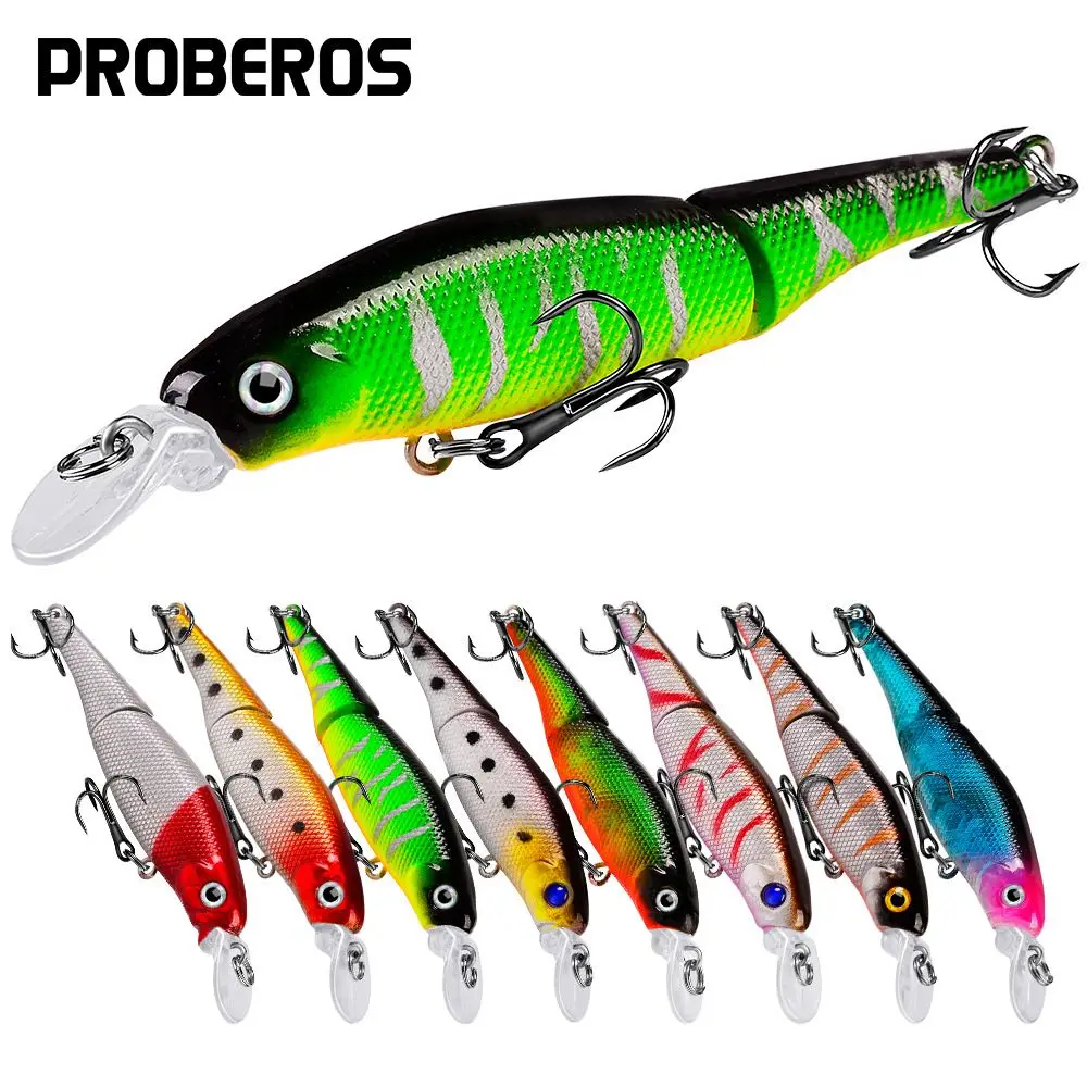 

92mm 75g Wobblers Fishing Lure Multi-section Hard Bait Artificial Bait Jointed Minnow Lure with Hook 2 Segment Perch Carp