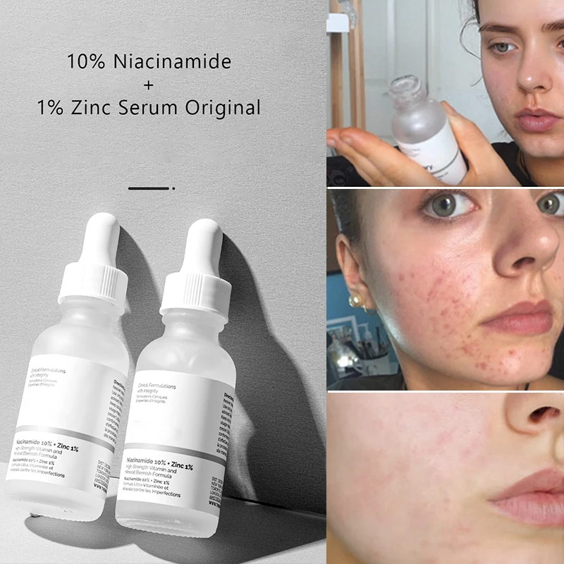 

30ml Niacinamide 10% + Zinc 1% Face Serum Products Oil Balance Whitening Moisturize Essence Hydrating Skin Care Original Product