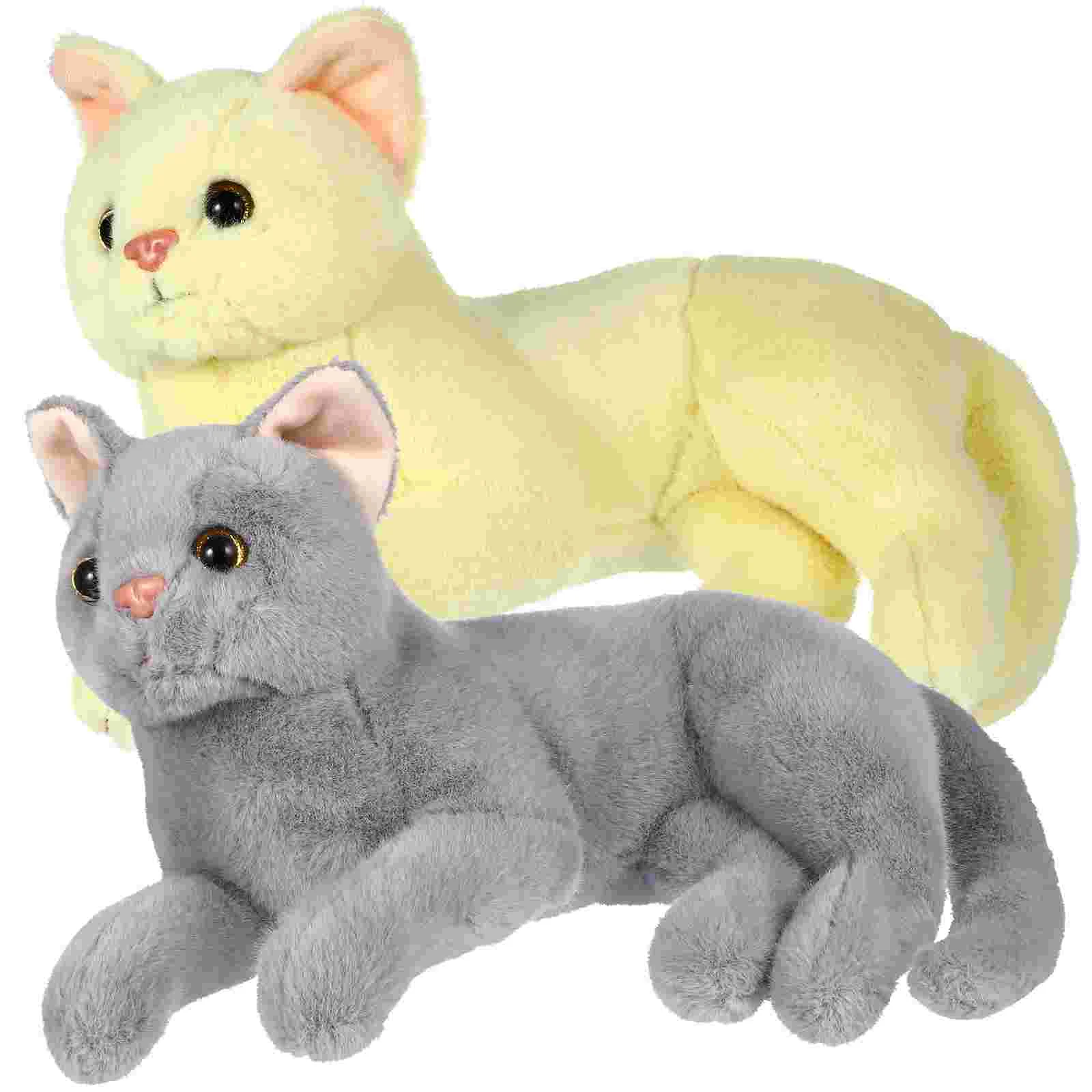 

2 шт., детские плюшевые игрушки в виде кошек