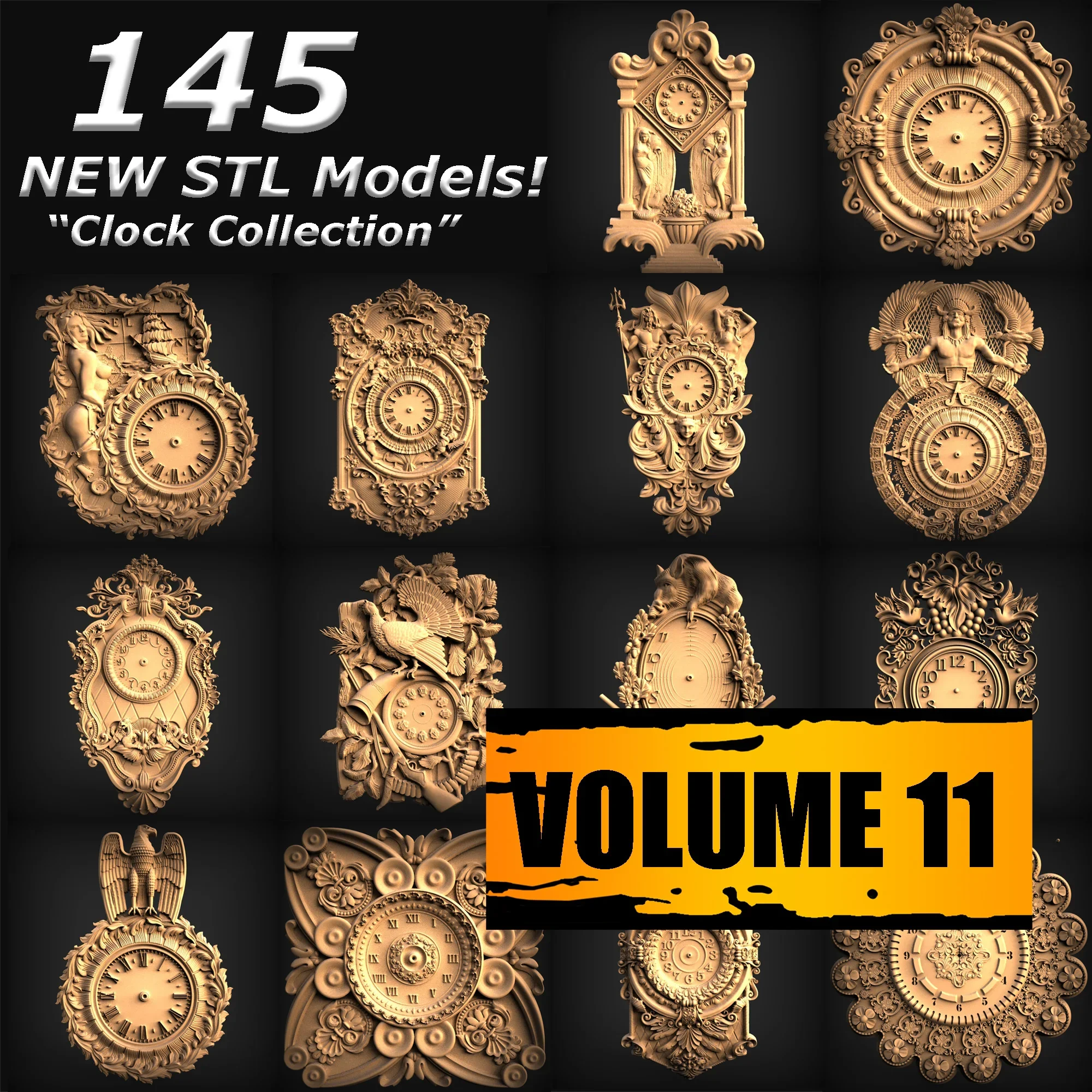

Коллекция STL файлов 3D моделей часов
