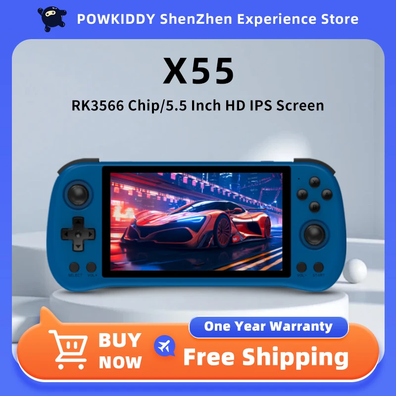 Портативная игровая консоль POWKIDDY X55 система JELOS портативные новые