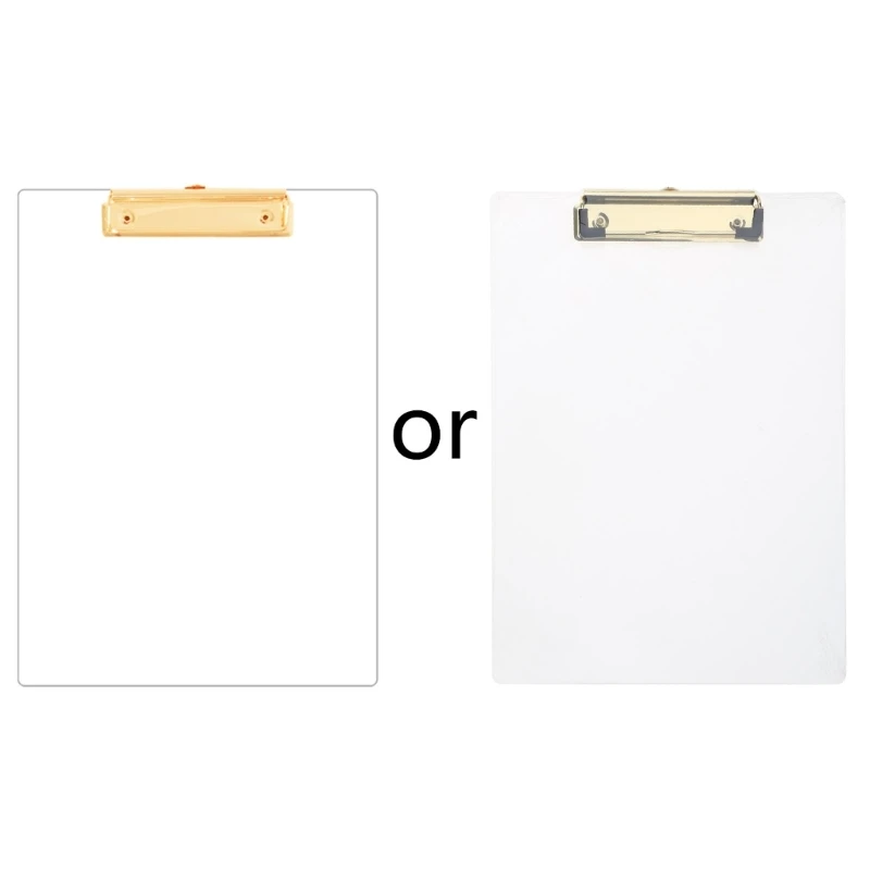 

Transparent Acrylic Clipboard Clipboard Vertical Writing Pad Low Clip Holds 30 Sheets Documnet File Holder