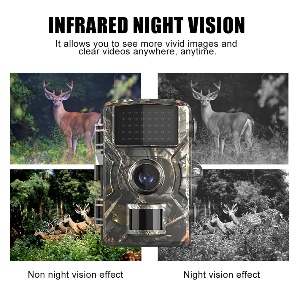 

Hunting Scouting Camera Portable Hunting Equipment Night Vision Motion Sensor Animal Observation Monitoring Camera Waterproof