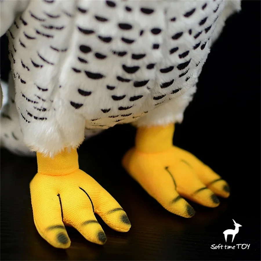 Фото Плюшевая игрушка Gyrfalcon: реалистичный белый сапсан, имитация снежного сапсана, плюшевая кукла-ястреб, подарок №5