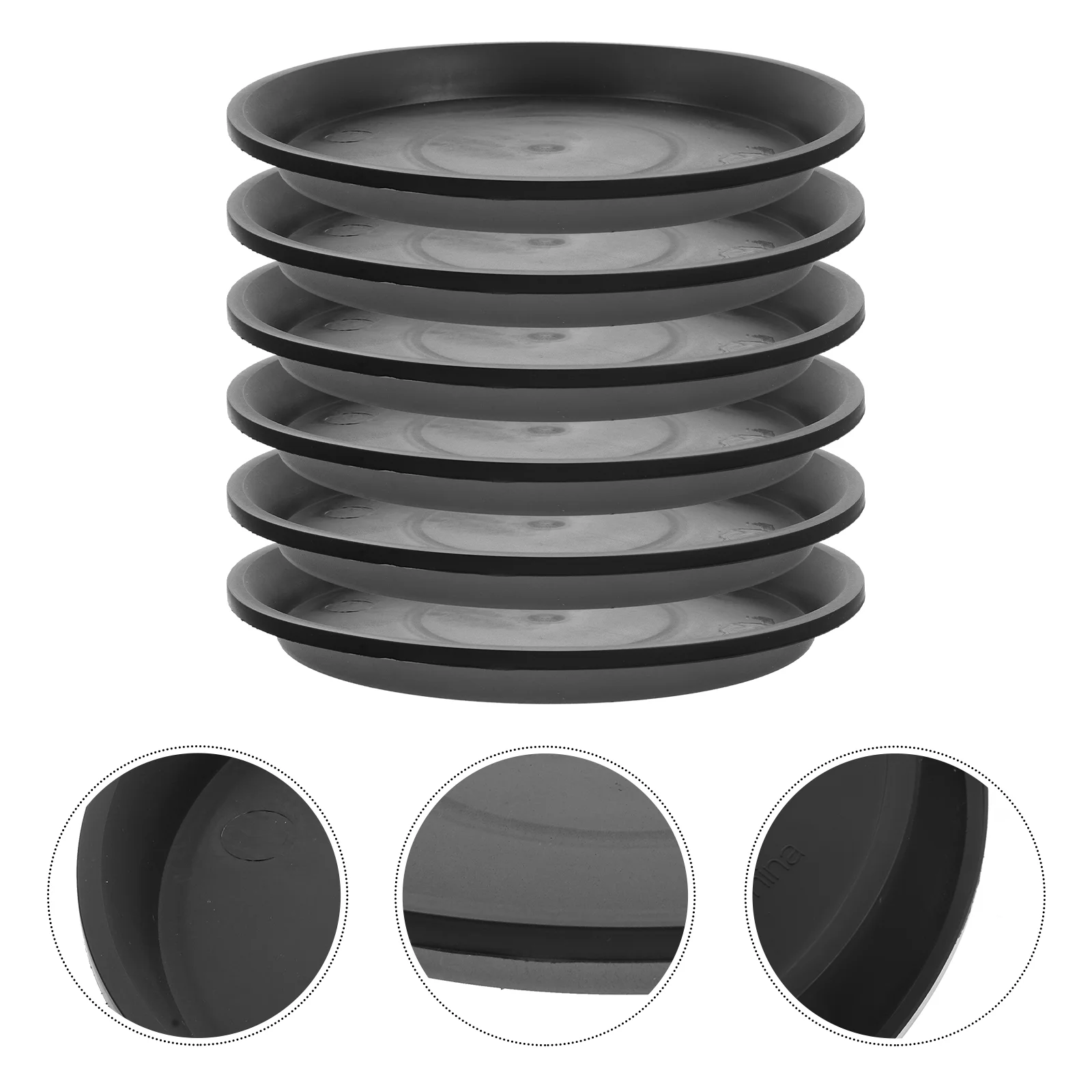 

Pot Trays Tray Drip Saucer Flower Saucers Round Waterplanter Potsgardenbottom Flowerpot Drainage Container Gardening Bonsai