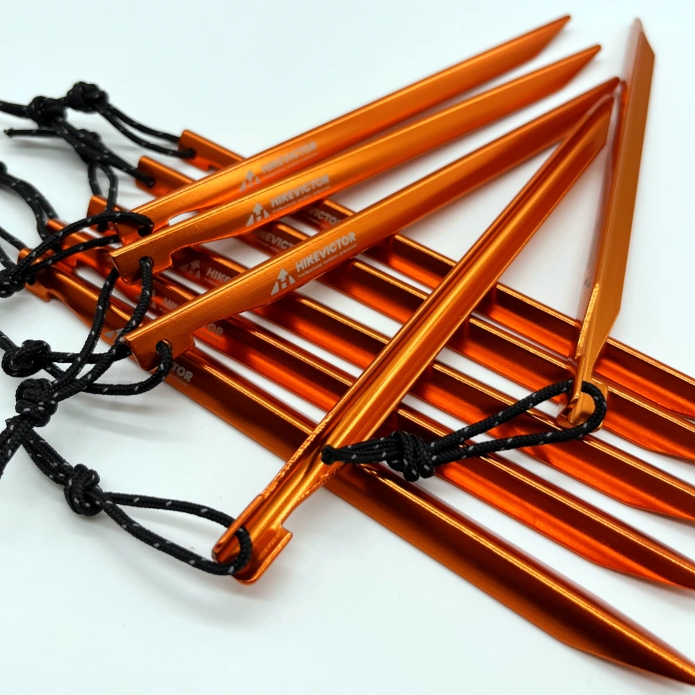 Hikevictor 10 Шт. Сверхлегкие Колышки Для Палатки Из Алюминиевого Сплава 16 См