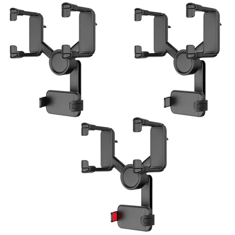 

Многофункциональный держатель для телефона на зеркало заднего вида вращающаяся на 360 Градусов Подставка для смартфона регулируемый кронштейн аксессуары для салона автомобиля