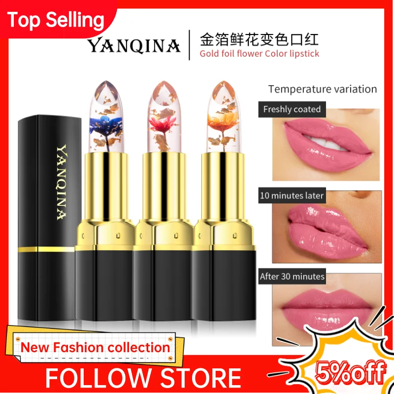 

Magic Lipstick Temperature Color Changing Long Lasting Lipstick Set Waterproof Red Lipgloss Lip Plumper Makeup Cute Cosmetics