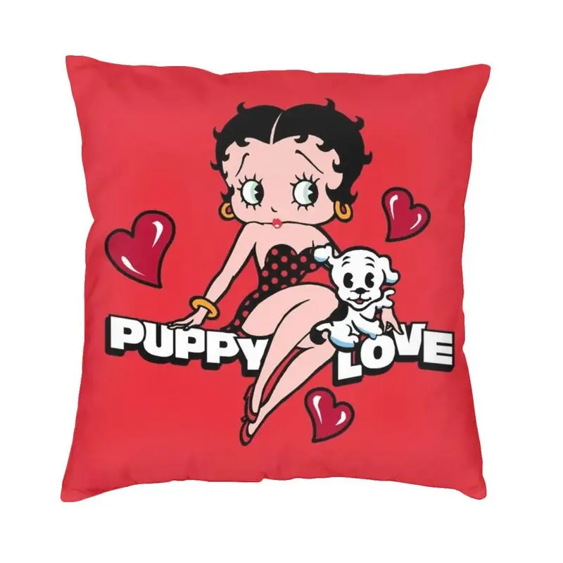 

Sexy Goddess Boop Bettys Pillow Case 40x40cm Sofa Cartoon Nordic Cushion Cover Soft Pillowcase