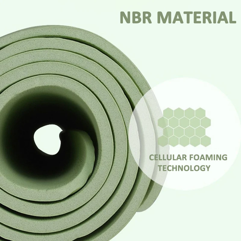 Коврик для йоги нескользящий Спортивный фитнеса толщиной 15 мм EVA удобный коврик
