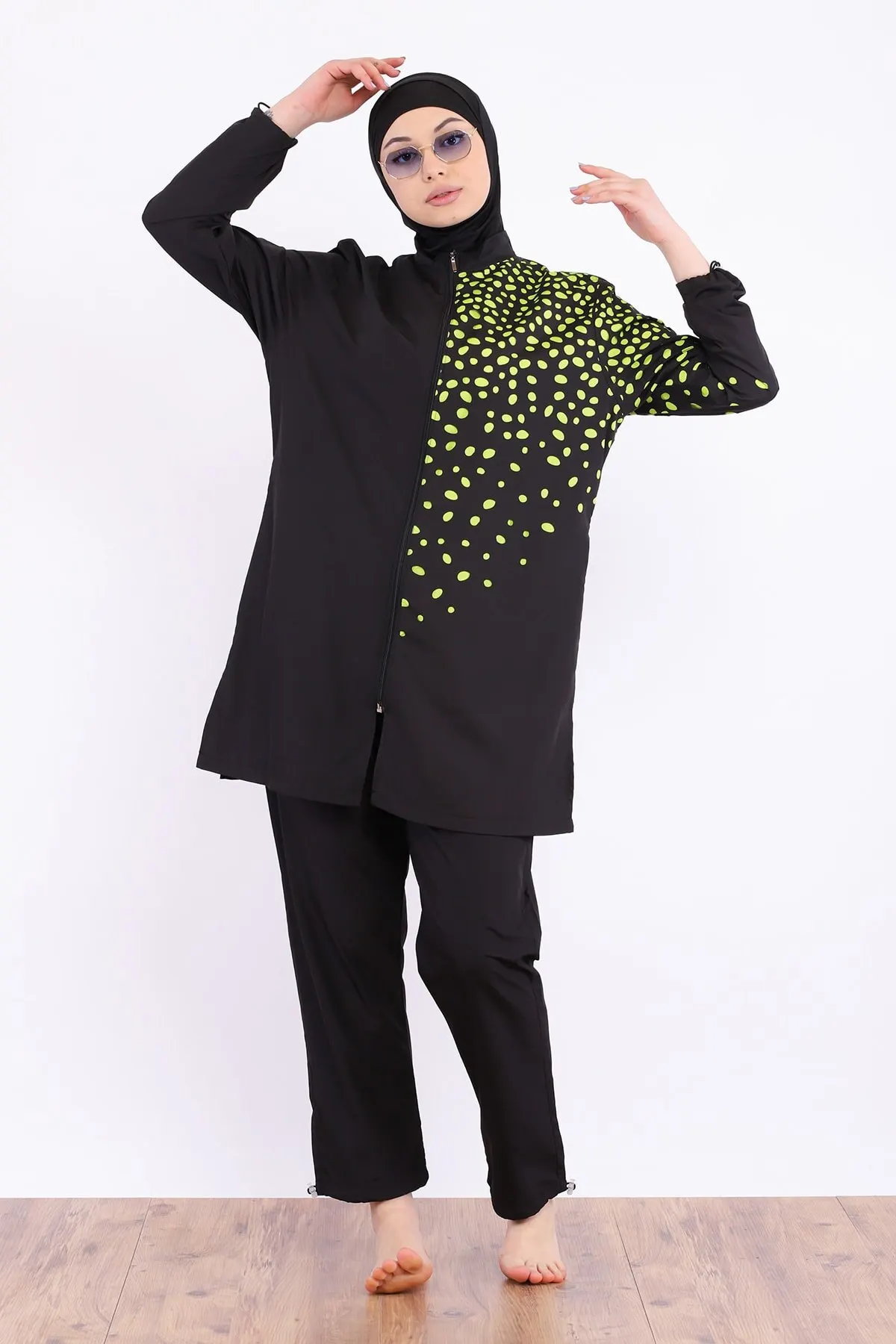 

Мусульманский купальник в горошек, большой размер