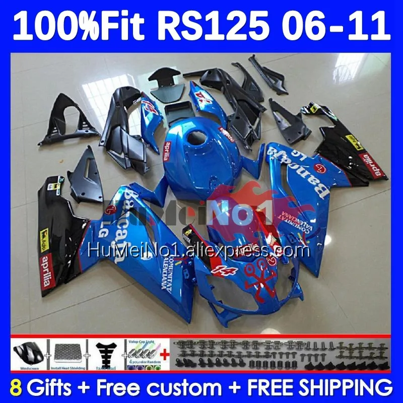 

Injection For Aprilia RS-125 RSV125 R RS125 06 07 08 09 10 11 34No.85 RS 125 2006 2007 2008 2009 2010 2011 Fairing blue glossy