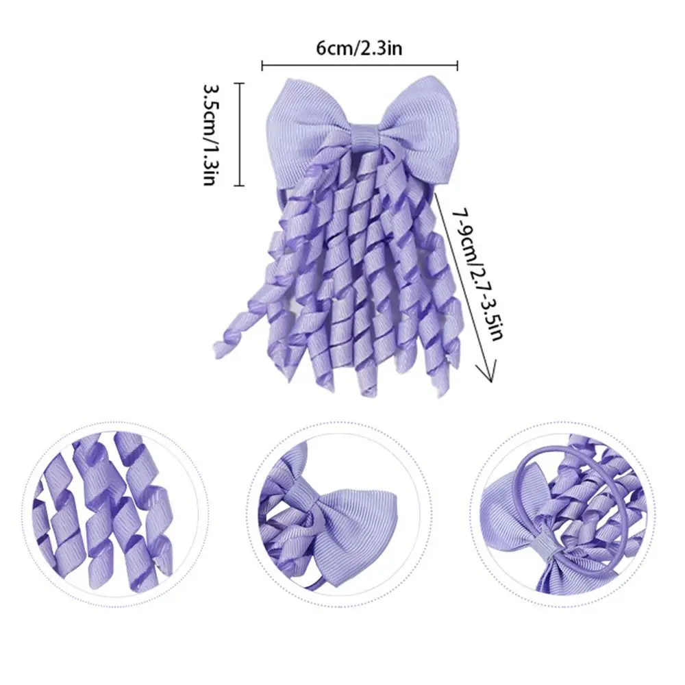 Модные Завязки для волос с бантом длинные в Корейском стиле вьющиеся коркера 2 7