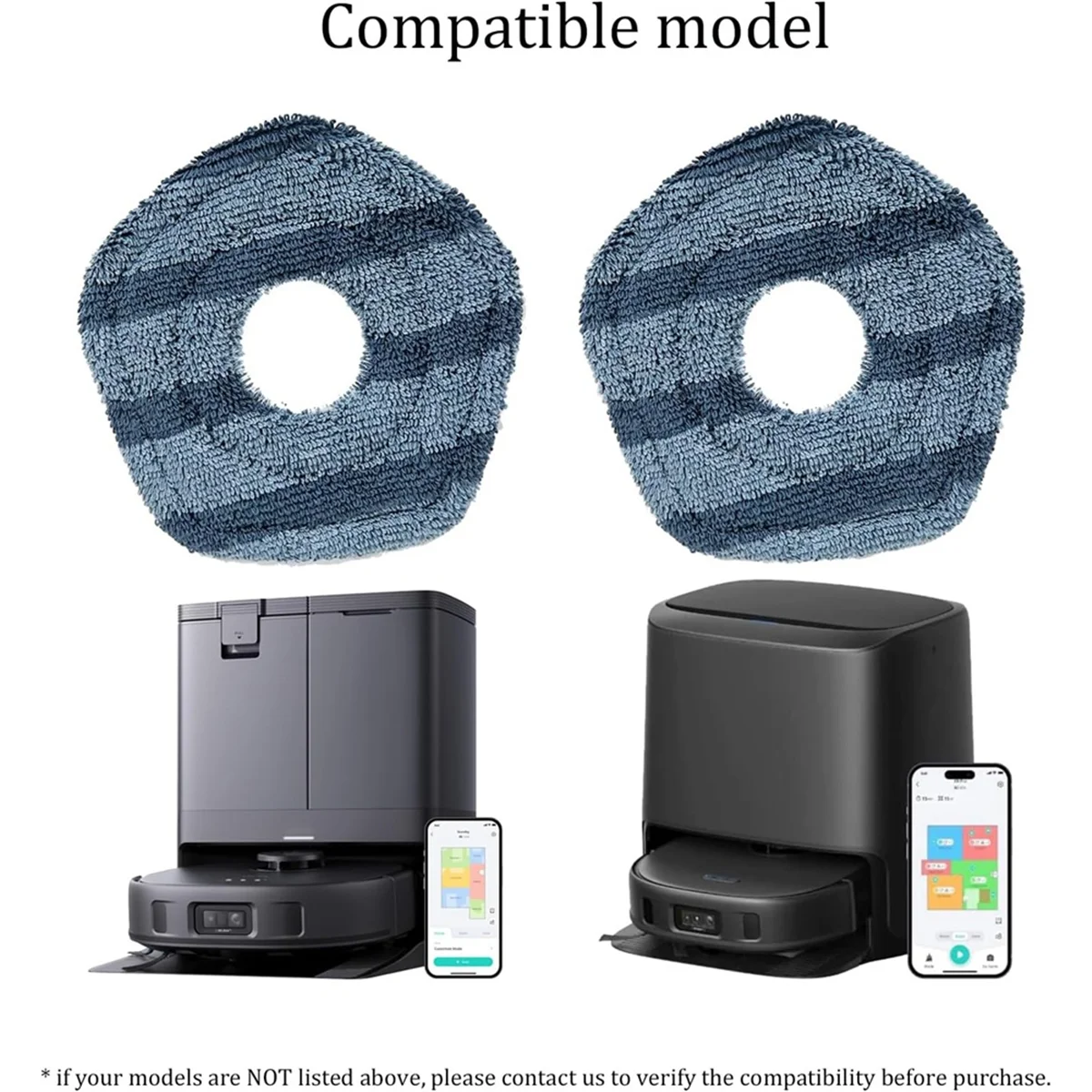 9 шт. сменные моющиеся тряпки для швабры Eufy X10 Pro Omni и X9 детали швабр-пылесосов