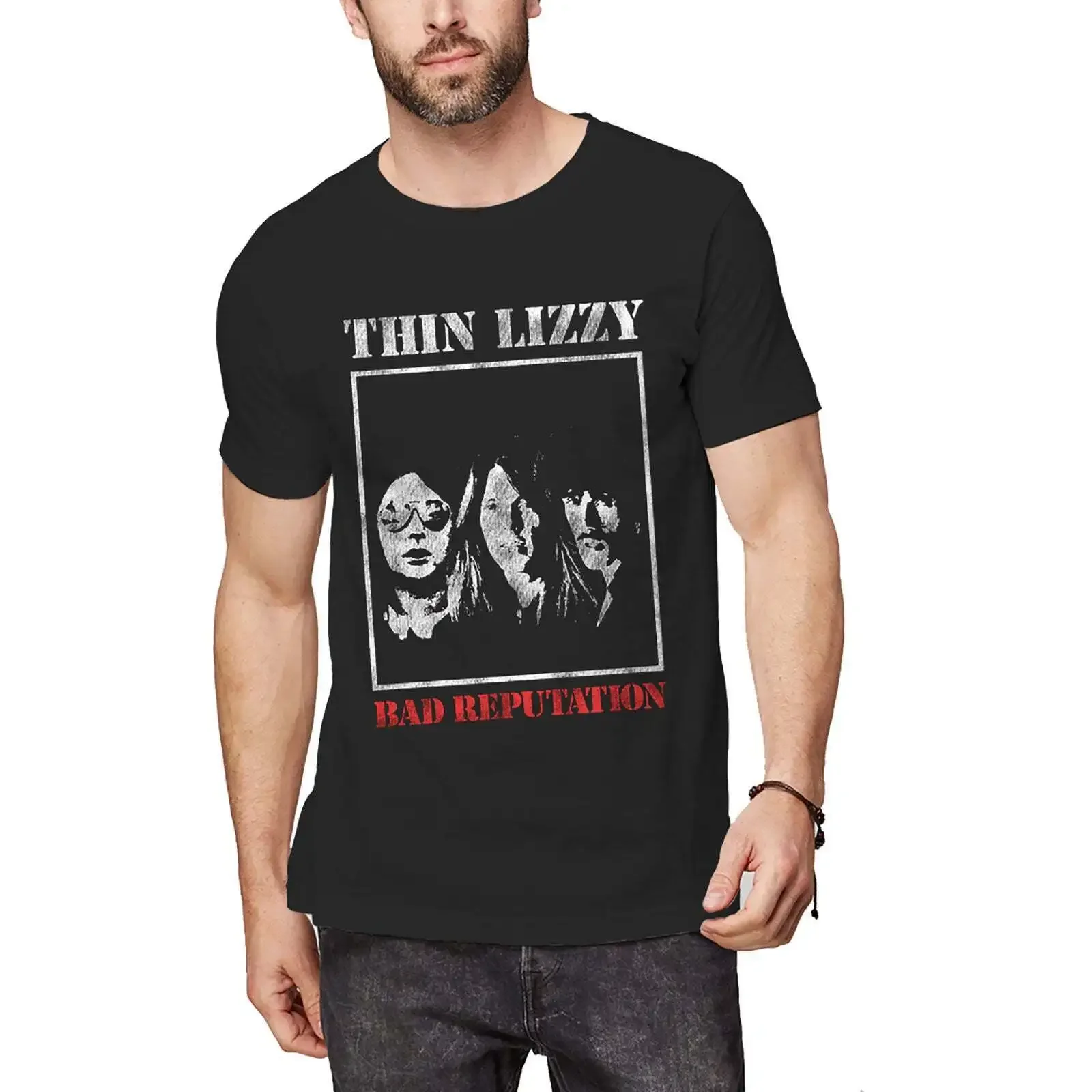 Тонкая футболка Lizzy плохая репутация Официальный Новый