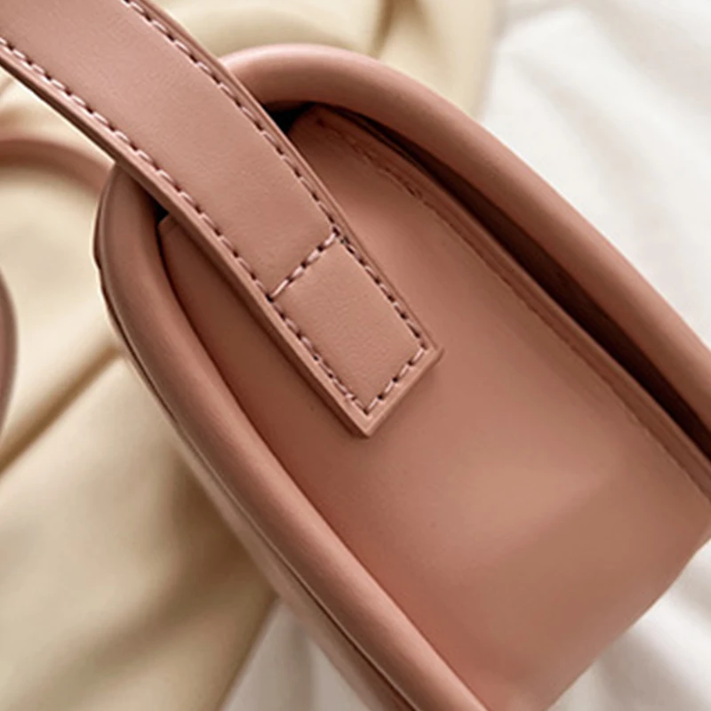 Contrast Color Leather Crossbody Bags for Women 2023 Fashion Flap Bags Women Simple Shoulder Bag Ladies Luxury Handbags