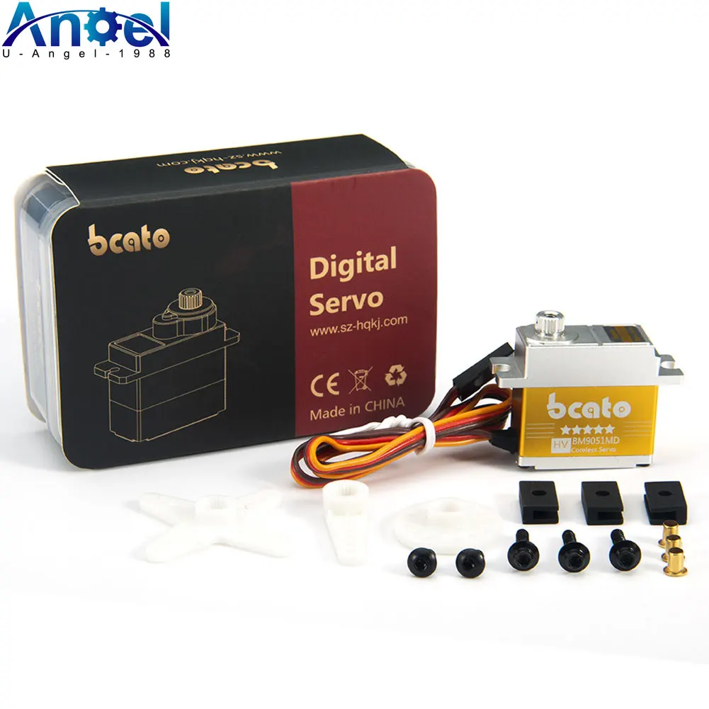 

Металлический цифровой сервопривод Bcato BM9051MD HV 9051, 4,1 г, водонепроницаемый сервопривод с шестеренками, используемый для радиоуправляемого ав...