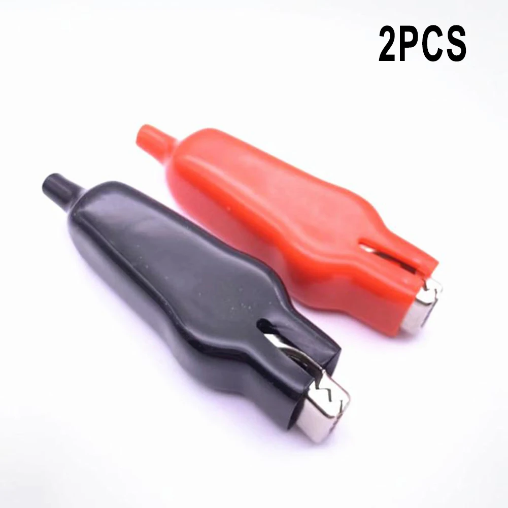

For Electrical Engineering And Voltage Testers Alligator Clips Test Clip 75mm Alligator Clip Fully Insulated PVC