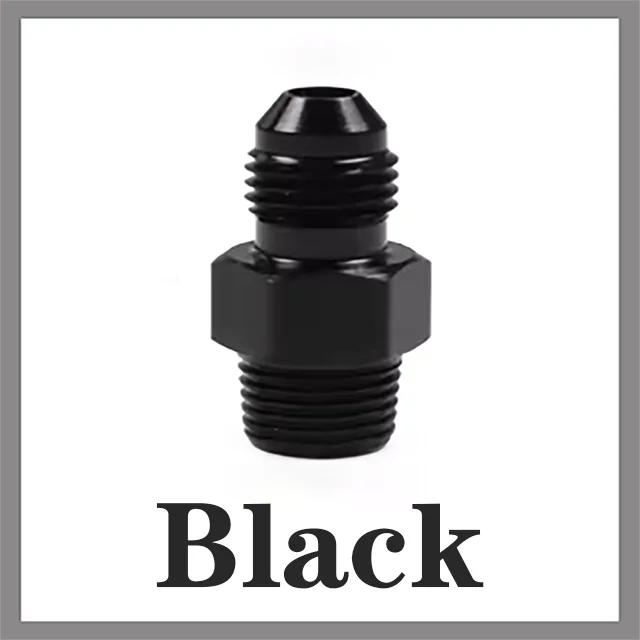 

Черный прямой AN раструб с наружной резьбой NPT, переходник для топливного масла, воздушного шланга, автомобильные аксессуары, голый AN3/4/6/8/10/12