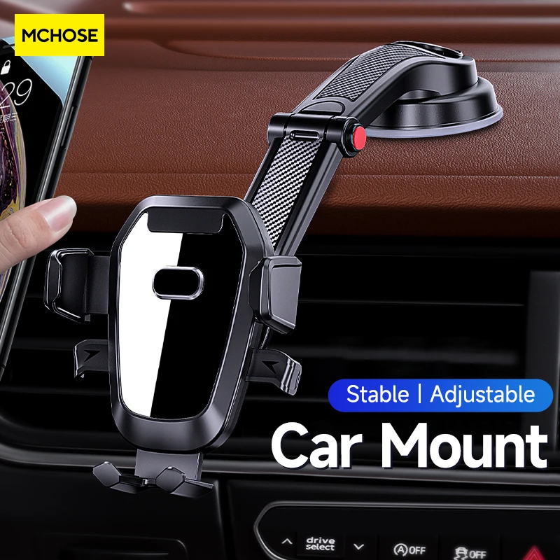 

Sucker 2 in 1 Car Phone Holder Mount Stand GPS Air Vent Clip Mount Mobile Cell Support For iPhone 13 12 Xiaomi Huawei Samsung