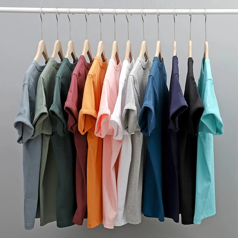 

Quality Men's Summer Casual Short Sleeve O-Neck Comfortable T-shirt Solid Color Loose Short Sleeve Round Neck Top for Dating