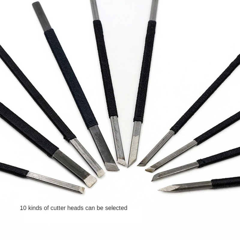 10 шт. нож для резьбы по камню из высокоуглеродистой стали