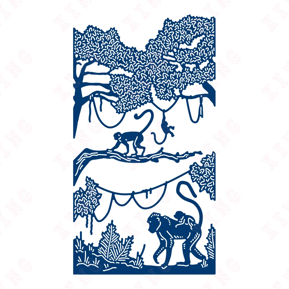 

Diy Scrapbook Decoration Embossed Mold 2022 Handmade Craft Swinging Beyond the Trees Die Set 2022 Arrival New Metal Cutting Dies