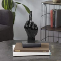 personality resin gesture vertical middle finger statue finger sculpture decoration modern art desktop desktop decoration gift