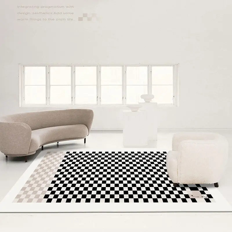 

Nordic Living Room Carpets Luxury Decoration Home Large Area Rugs Bedroom Bedside Carpet Hallway Entrance Door Mat Washable