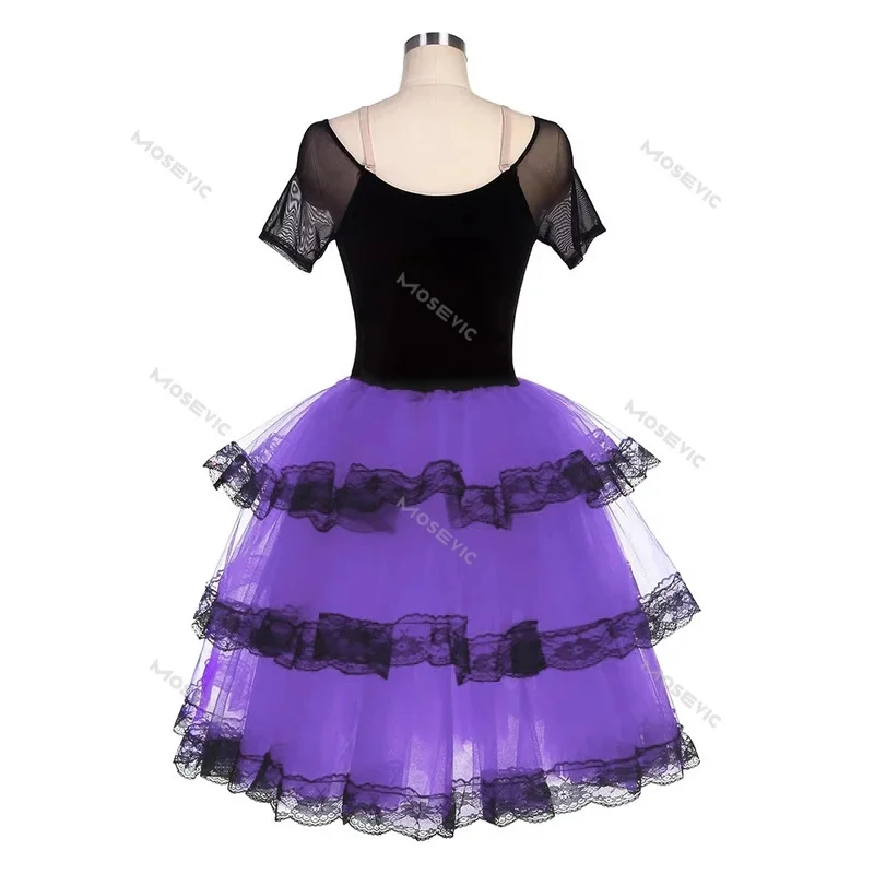 Балетное платье длинное профессиональное балетное платье-пачка для девочек