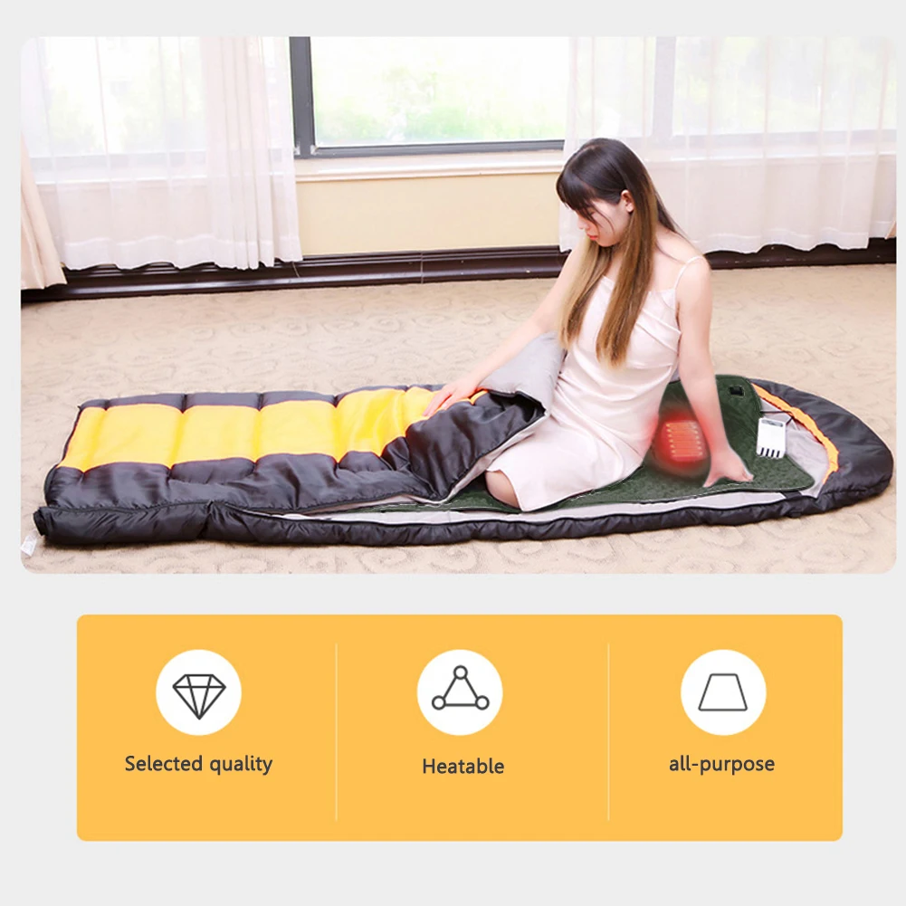 

5V Sleeping Mattress Multi-functional Electric Heated Mats Cold Resistant 3-Level Temperature for Indoor Outdoor for Backpacking