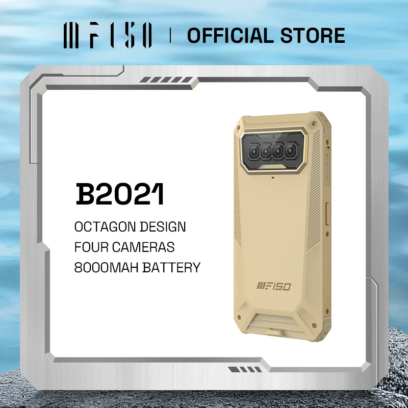 iiif150 b2021 8000mah helio g25 octa core mobile phone 5 86hd waterproof rugged smartphone 6gb64gb 13mp quad camera ip6869k free global shipping