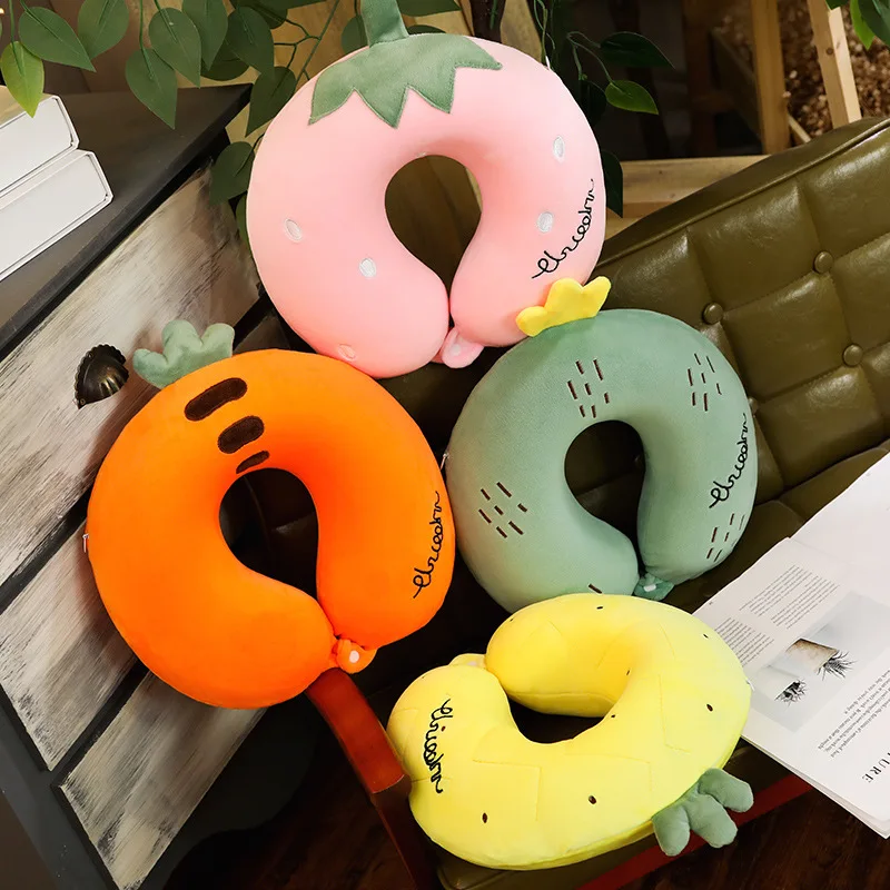 

U Shaped Memory Foam Travel Neck Pillow Cartoon U Shaped Soft Slow Rebound Space Travel Pillows Neck Cervical Health Bedding