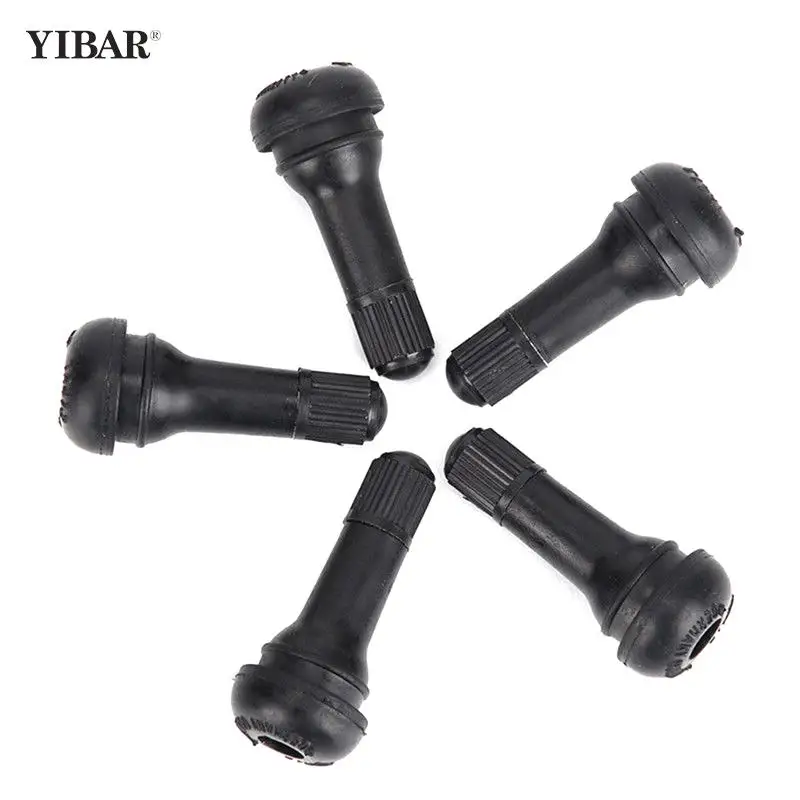 

4PCs/set TR412 Universal Valve Stems With Dust Caps Tyre Rubber Valves Car Chrome Tubeless Car Wheel Snap-in Tire