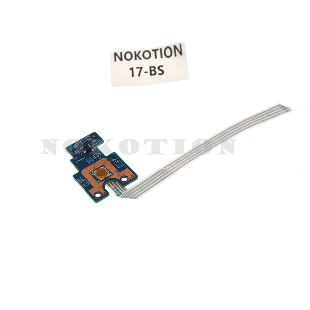 

448.0C702.0011 16B19-1 для HP 17T-BR 17Z-AK 17-AK 17-BS 17Q-B плата кнопки питания для ноутбука с кабелем 926529-001