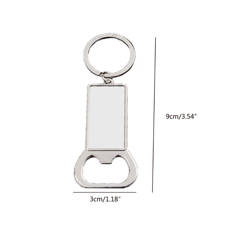 

Q81D Sublimation Blanks Keychains Board Ornaments DIY Heat Transfer Keychains Single-Sided Pendants Keychains for Sublimation