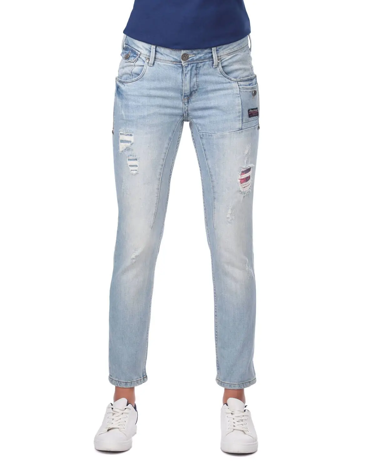 

Синий и белый карманные детали