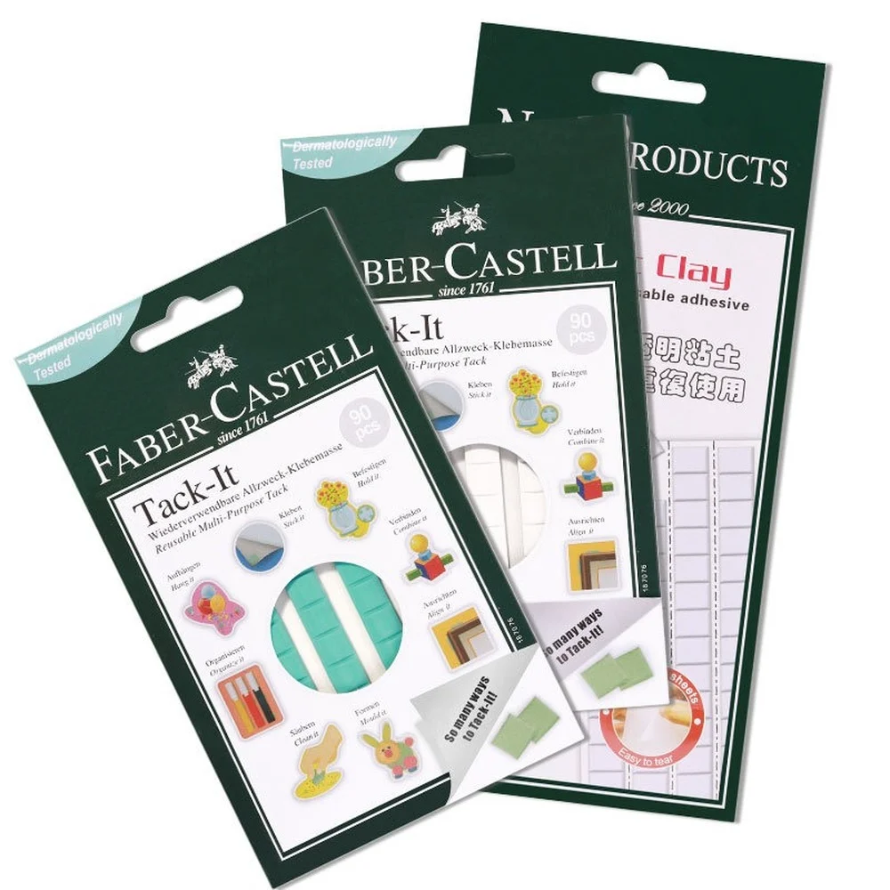 

White Multipurpose Adhesive Clay Reusable Adhesive for Home Office School Removable Adhesive Tabs Nail Art Clay DIY Home Decor