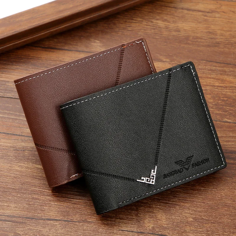 

Men's Short Wallet New Fashion Casual Billfold Large Capacity Coin Purse
