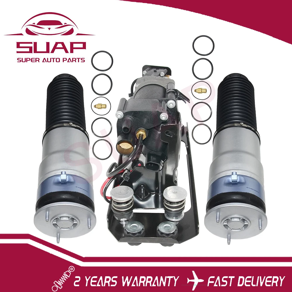 

2PCS/Pair Air Spring+Air Suspension Compressor Pump For BMW 7 Series F01 F02 F03 F04 37206789450 37106791675, 37126858811