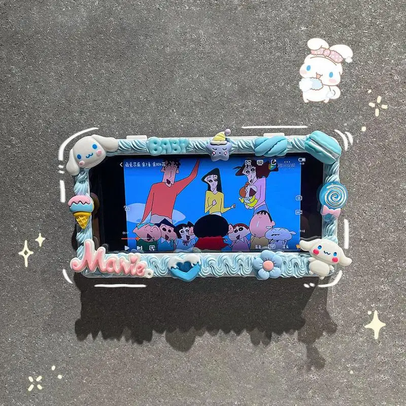 

Kawaii Sanrio Bathroom Waterproof Mobile Phone Bracket My Melody Cartoon Bath Waterproof Watching Tv Video Diy Bracket Cute Gift