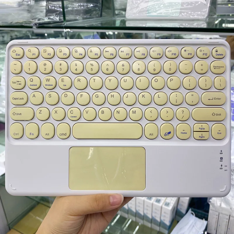 EAOR портативная Bluetooth клавиатура с тачпадом для iPad планшета ноутбука Бесшумная