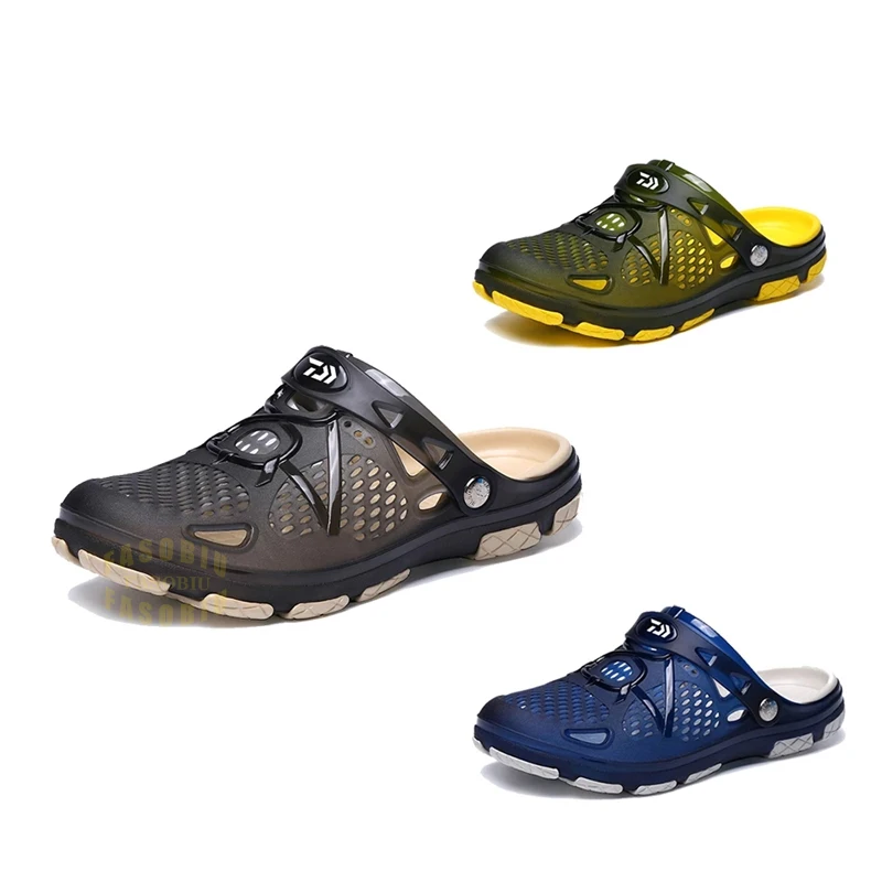 

Mens Fishing Slippers Beach Sandals Ripped Shoes Rubber Shoes EVA Soft Bottom Beach Slippers Garden Outdoor Sport Fishing Shoes