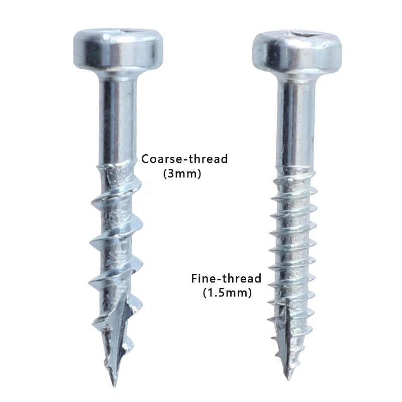 

Woodworking Screws Pocket Hole Screws Zinc Coated Coarse Thread Wood Thread Pocket Woodworking Screw 25/32/38mm