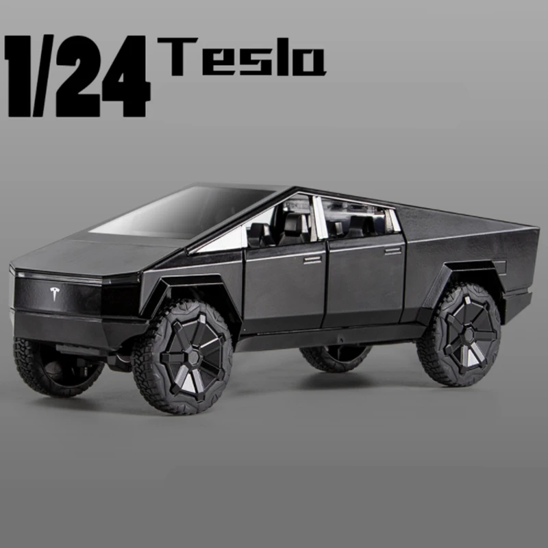 

Tesla Cybertruck Pickup Alloy Car Model Diecasts Metal Toy Off-road Vehicles Car Model Simulation Collection Kids Gift
