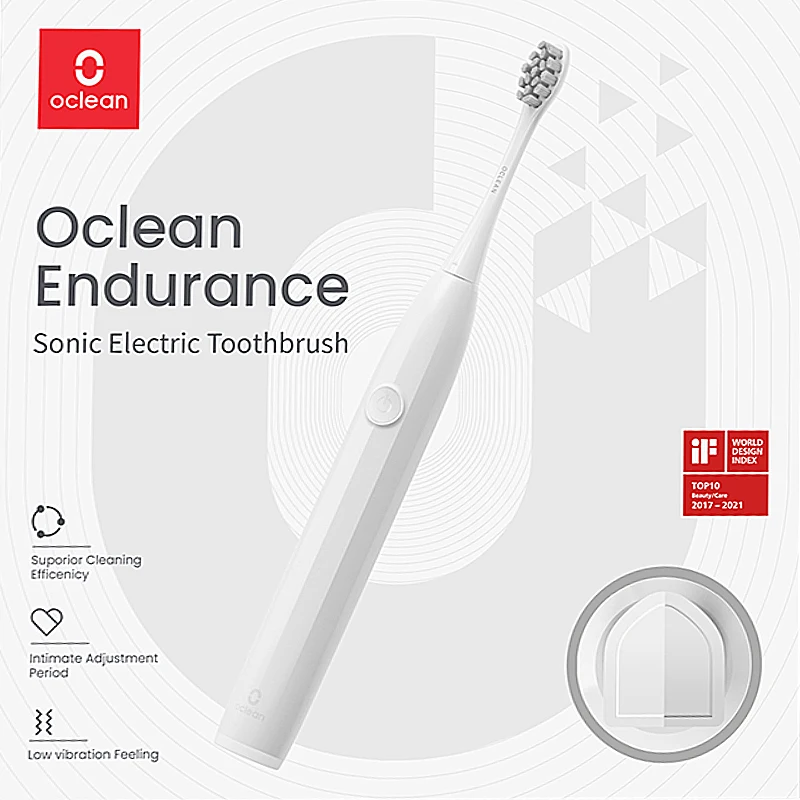 Oclean Endurance Smart Sonic Toothbrush Kit Set, Rechargeable, Automatic, Electric, Ultrasonic, Dental Whitener, E1