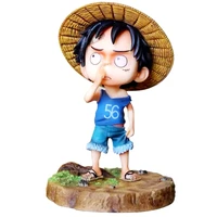 bandai one piece luffy figure anime figurine q version monkey d action figures manga model collection doll movie kids toys gift