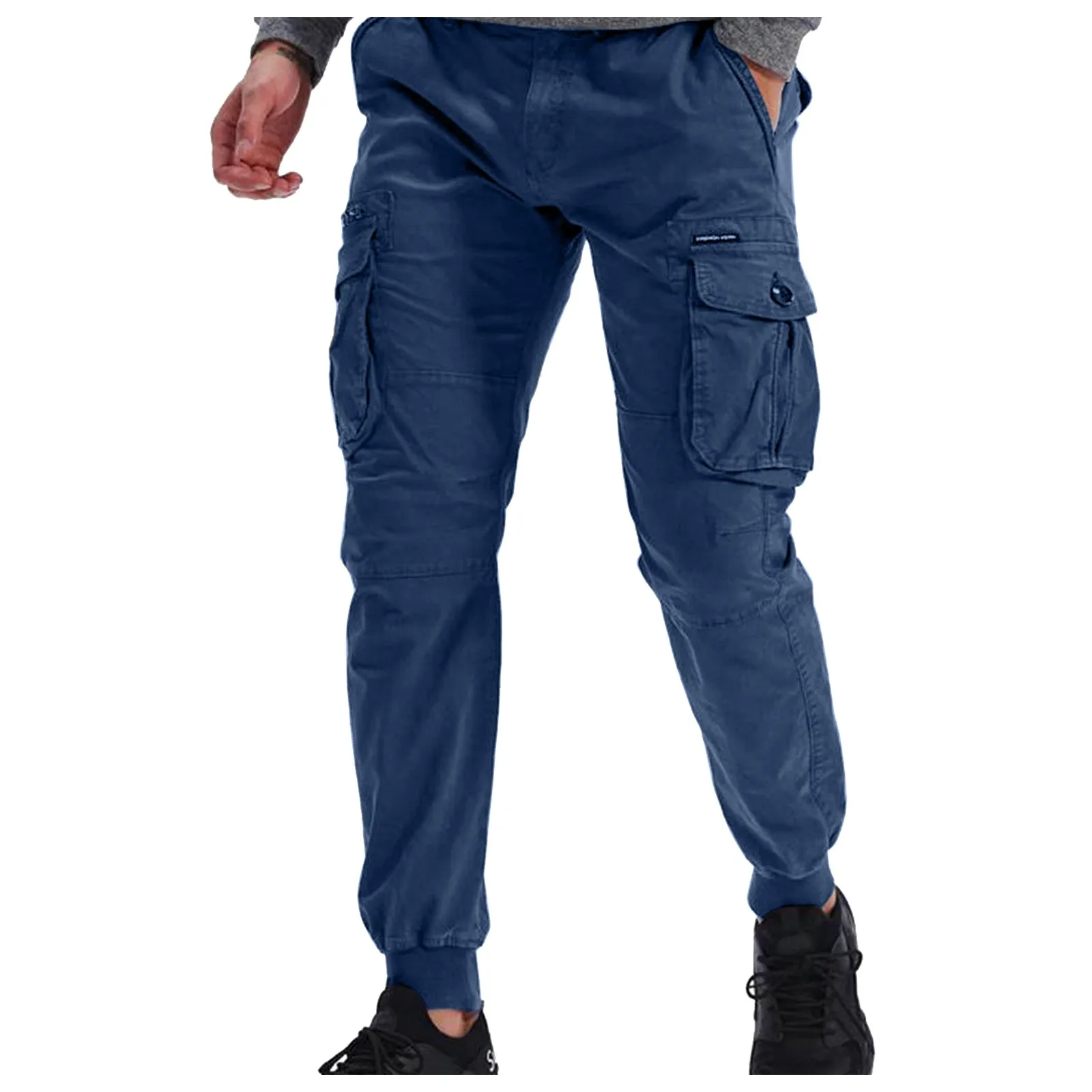 

Cargo Pants Multi-Pocket Overalls Harajuku Men's Retro Loose Wide-Leg Pants Street Casual Hip-Hop Straight High Waist Mop Pants